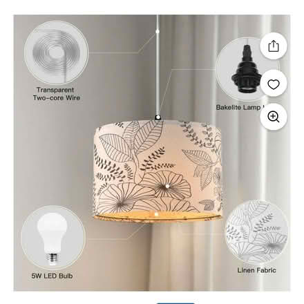 Photo of Ceiling Lamp with Cord (Valley Village) #3