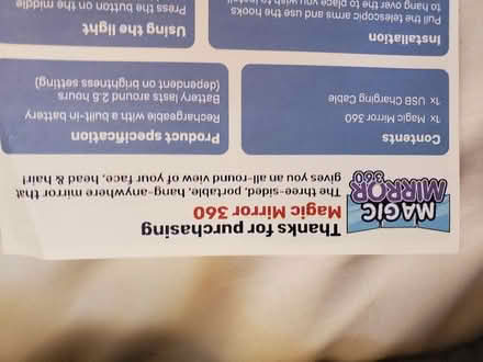 Photo of free Brand new folding mirror (NW10) #4