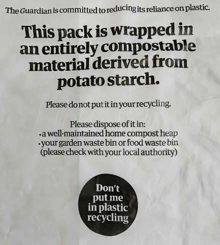 Photo of free Compostable bags (South Woodford E18) #2