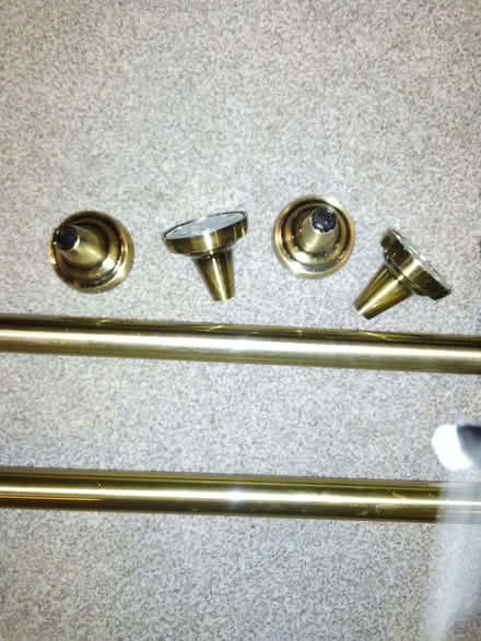 Photo of free Curtain poles and rings (Thatcham RG18) #3