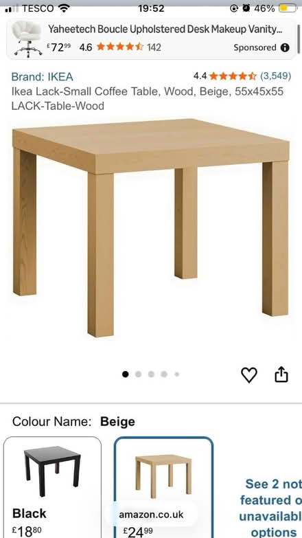 Photo of free small ikea side table (Chester Road M15) #1