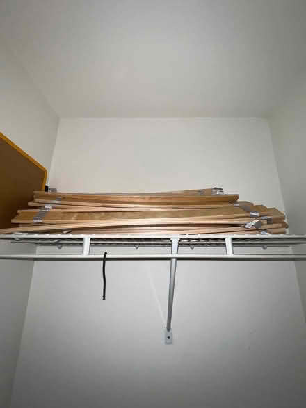 Photo of free Wood and metal slabs from bed frame (Capitol hill) #1