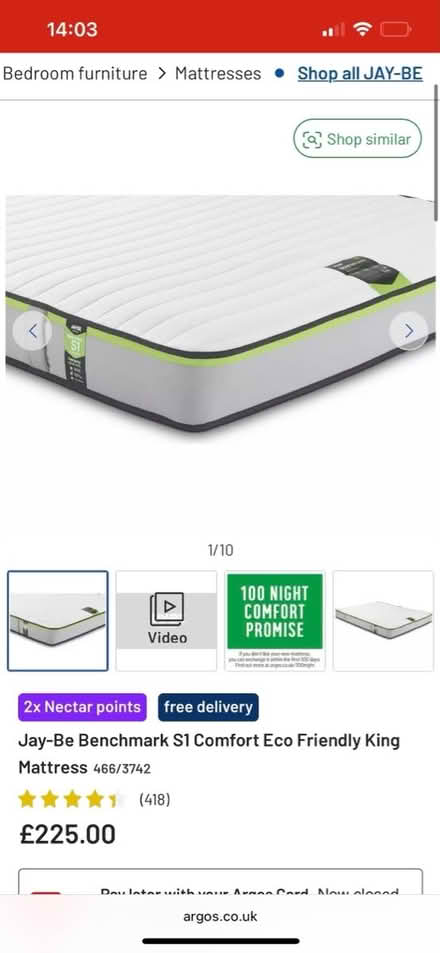 Photo of free King Size Eco mattress (London E10) #3