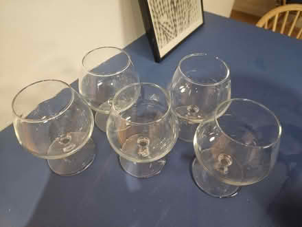 Photo of free 5 Brandy Glasses (Walthamstow North E17) #1