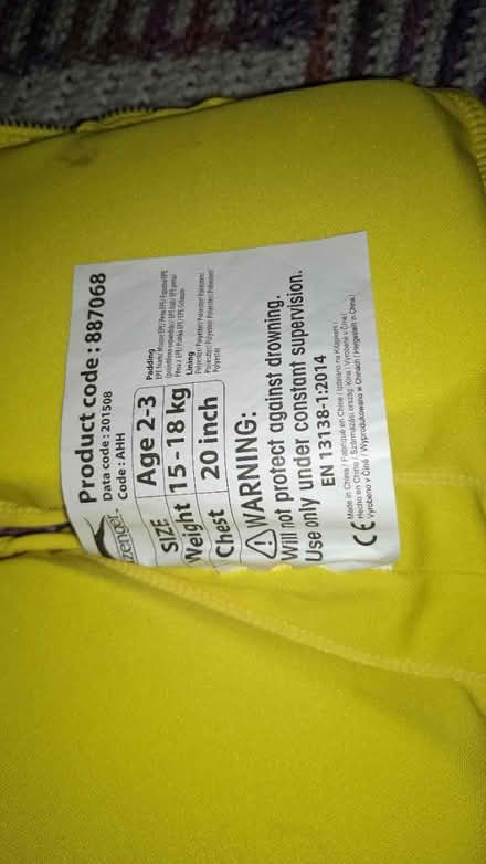 Photo of free Swim float vest age 2-3 (S9 Darnall) #2