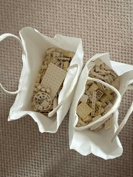 Photo of free Lego x2 bags of white bricks (1.2KG) (Swindon SN3) #1