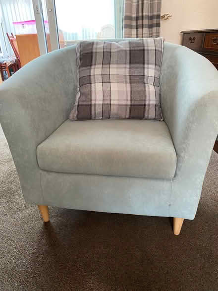 Photo of free Duck egg blue bucket chair (Clifton YO30) #4