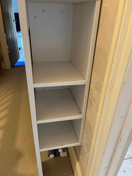 Photo of free White double bed headboard (Shoscombe) #2