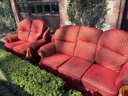 Photo of free Red 2 Piece Suite (Naas, Co Kildare) #1