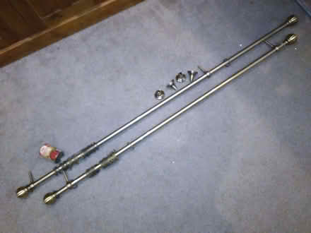 Photo of free Curtain poles and rings (Thatcham RG18) #1