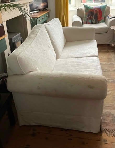 Photo of free White sofa (Fairfield Park) #2