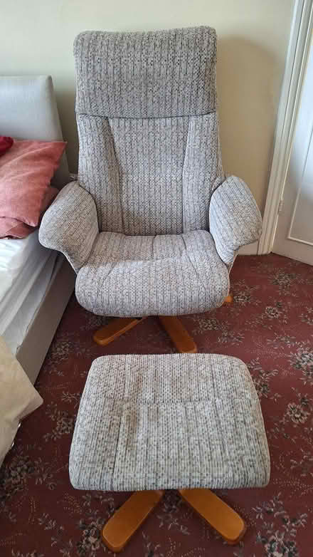 Photo of free Swivel Chair and footstool (Gloucester) #1