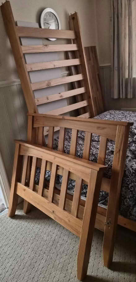 Photo of free Strong Wooden Bed Frame (Scholes WN2) #1