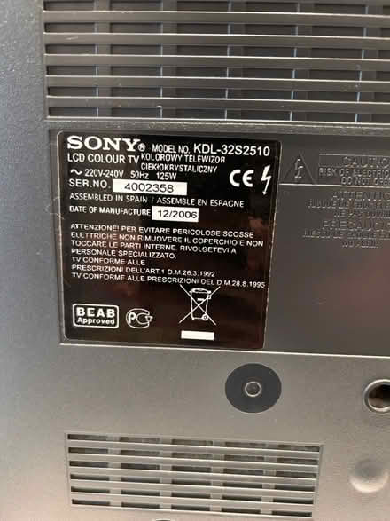 Photo of free TV sony (RG9 Henley) #3