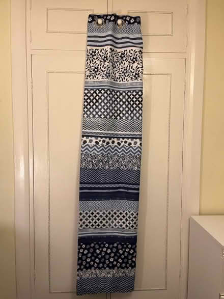 Photo of free Pair of blue & white curtains (Henley-on-Thames RG9) #2