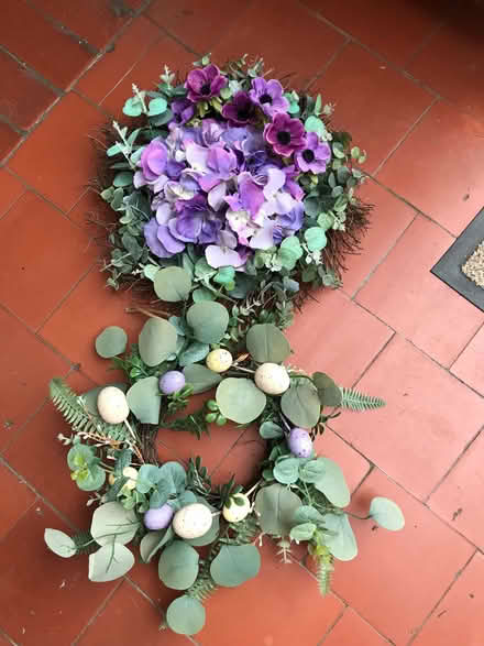 Photo of free 2 faux door wreaths. (Coton Hill SY1) #1