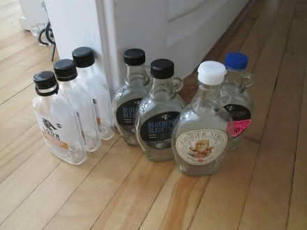 Photo of free 3 maple syrup glass bottles (Old Ottawa South) #1