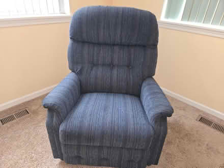 Photo of free Blue Recliner Armchair (Mccoy and Eola Rd intersection) #1