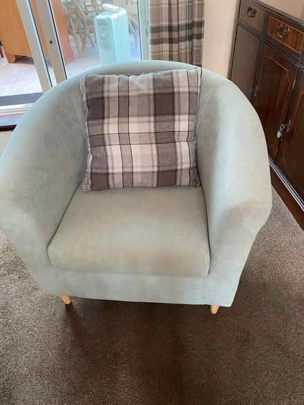Photo of free Duck egg blue bucket chair (Clifton YO30) #1