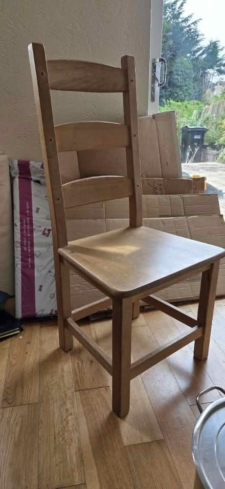 Photo of free 7 farmhouse oak dining chairs (Bath, weston) #1