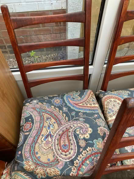 Photo of free Drop leaf round table and 4 chairs (Clifton YO30) #3