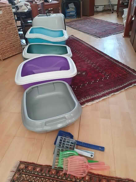 Photo of free Litter trays (5), litter scoops (7) (Lewes, BN7) #1