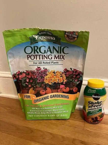 Photo of free Potting Mix and MIracle Gro (Adams Morgan) #1