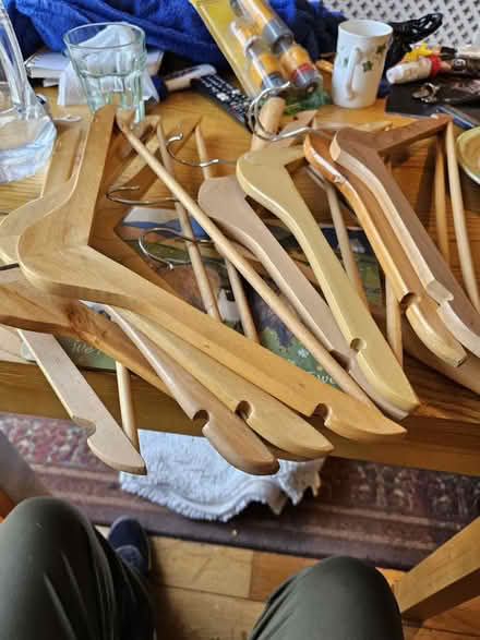 Photo of free Wooden Clothes Hangers (Earlswood RH1) #1