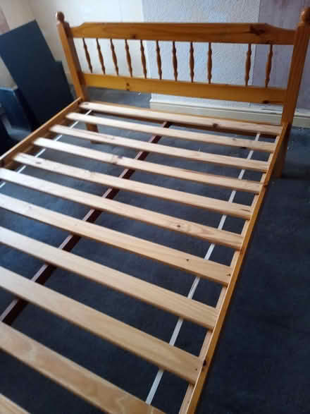 Photo of free Pine double bed frame Armley LS12 (Armley LS12) #3