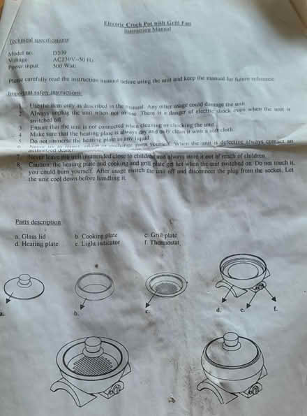 Photo of free Unused small electric crock pot (Burgess hill) #2