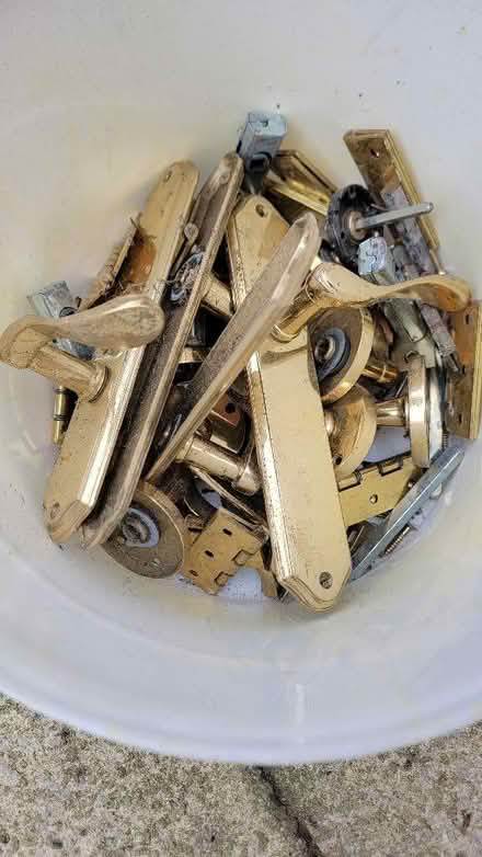 Photo of free Brass handles, hinges & locks (Earby BB18) #1