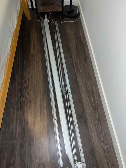 Photo of free Wood and metal slabs from bed frame (Capitol hill) #2