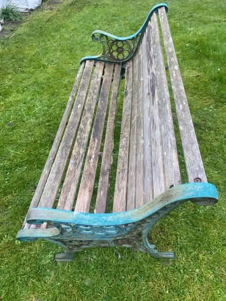 Photo of free Garden Bench with Cast Iron Edges (LL19) #3