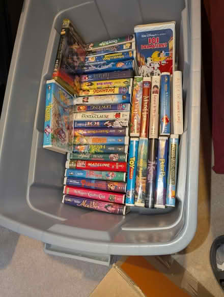 Photo of free Box of 40+ Childrens VHS Tapes (West Groton) #2
