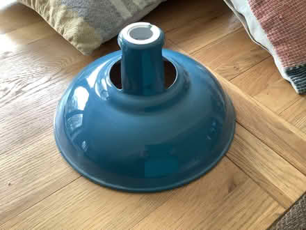 Photo of free Blue metal lampshade (Chorley SK9) #1
