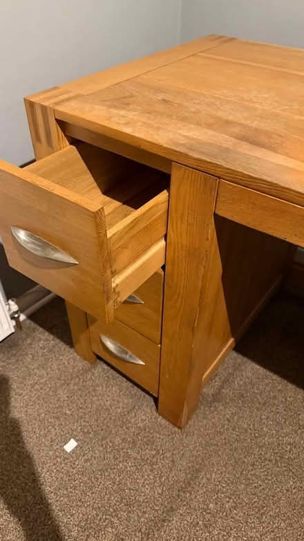 Photo of free Solid Oak Desk (Letchworth SG6) #2