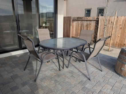 Photo of free Outdoor dining table with chairs (North Carson city) #1