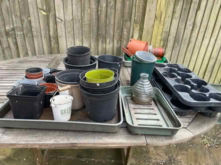 Photo of free Assorted sized Plant Pots & Large Tray (Hollington TN37) #2