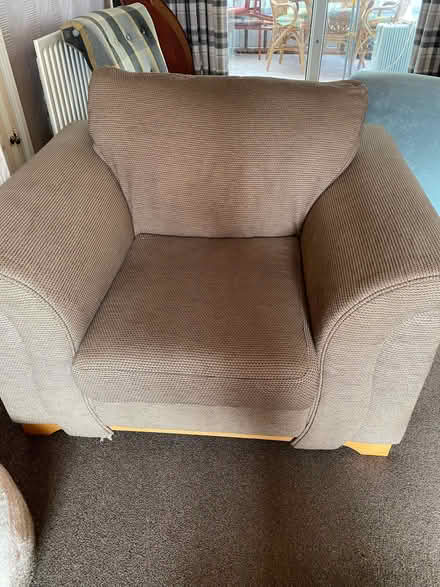 Photo of free Beige double bed setee sofa and chair (Clifton YO30) #1