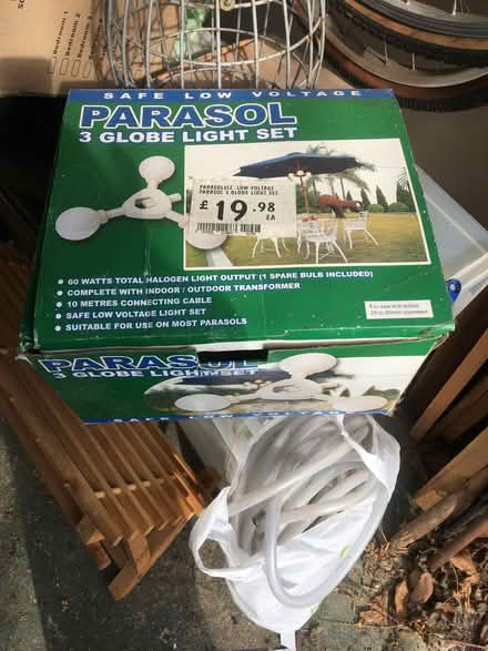 Photo of free Garden Parasol Light Set (ME13) #1