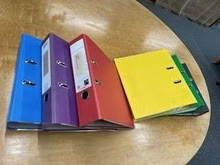 Photo of free lever arch a4 files all different colours (South Kensington SW7) #1