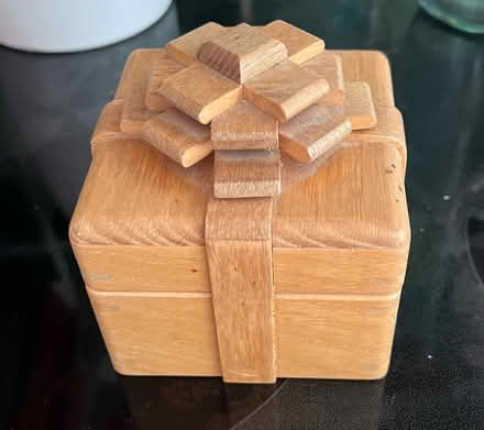 Photo of free Wooden puzzle storage box (Seaford BN25) #1