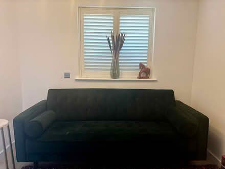 Photo of free Green 3 seater couch (Chertsey KT16) #1