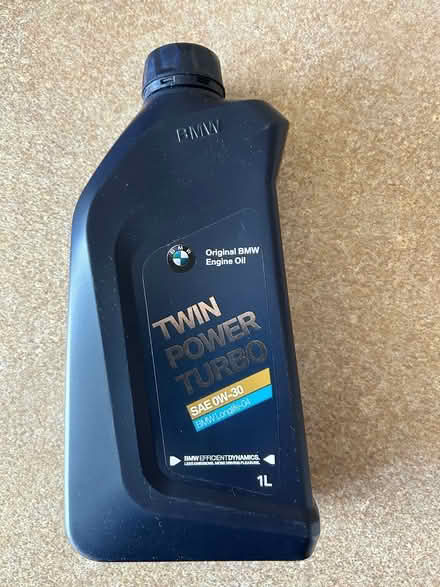 Photo of free 1 litre new SAE 0W-30 engine oil (Caernarfon LL55) #1