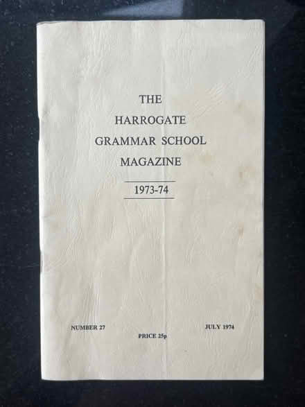 Photo of free 1973-74 Harrogate Grammar School magazine (Harrogate HG2) #1
