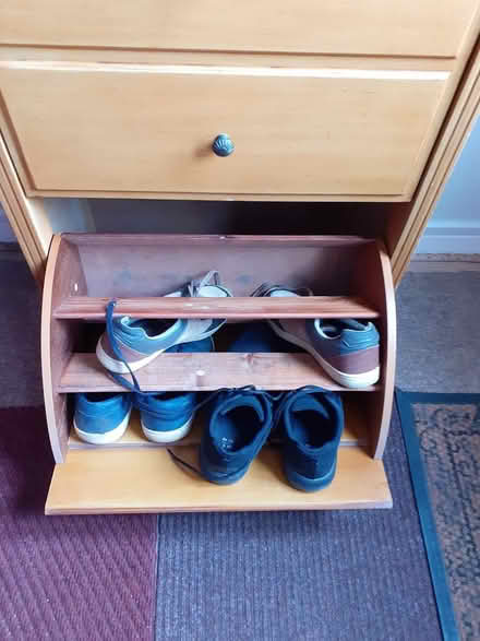 Photo of free Tall wooden shoe cupboard (Cb24 9nt) #2