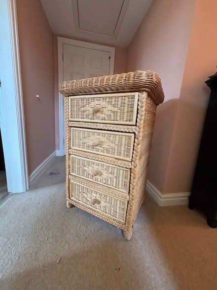 Photo of free Wicker chest of drawers (Hornby LA2) #1