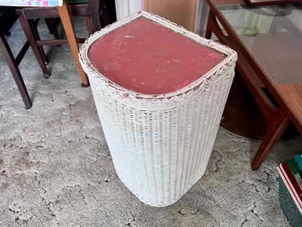 Photo of free Wicker laundry basket circa 1950s (Eastbourne BN21) #1