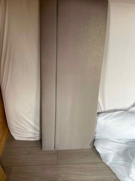 Photo of free Grey headboard for double bed (Bedford MK41) #1