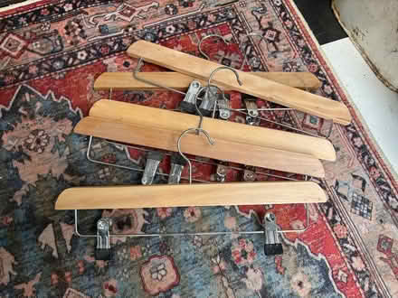 Photo of free 5 x clothes hangers/holders (GL5) #1